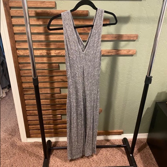 Heather-gray stretchy summer/fall Dress - Picture 1 of 4